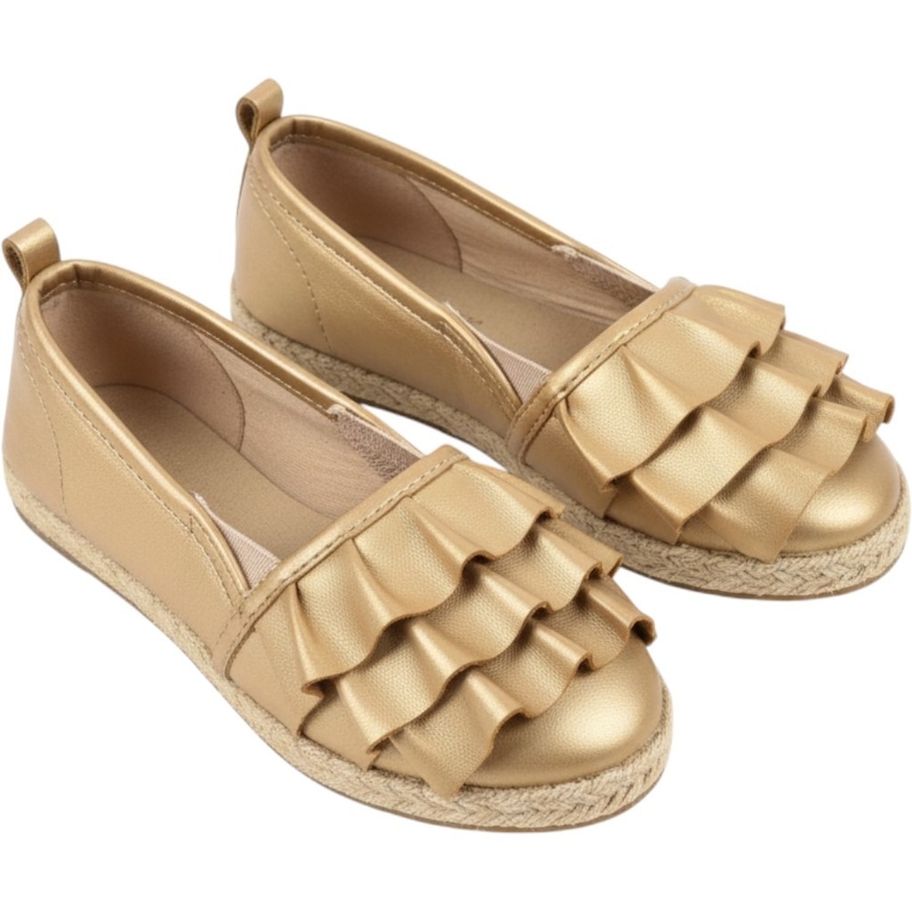 OshKosh B'Gosh Kids BELLE Girl's Size 9Rose Gold Espadrille Flat Loafer